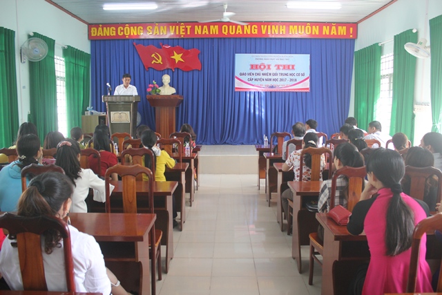 Khai mạc Hội thi giáo viên chủ nhiệm giỏi bậc THCS năm học 2017 – 2018