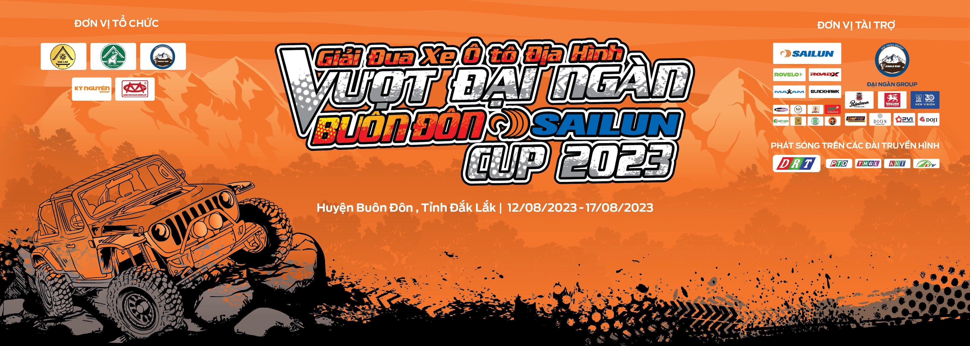 Điều lệ Giải đua xe ô tô địa hình "Thử thách vượt Đại Ngàn - Buôn Đôn, Sailun Cup 2023"