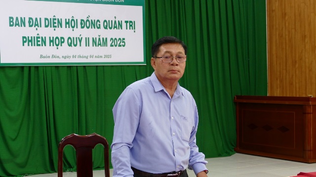 Ban đại diện Hội đồng Quản trị Ngân hàng CSXH huyện Buôn Đôn tổ chức phiên họp quý II năm 2025