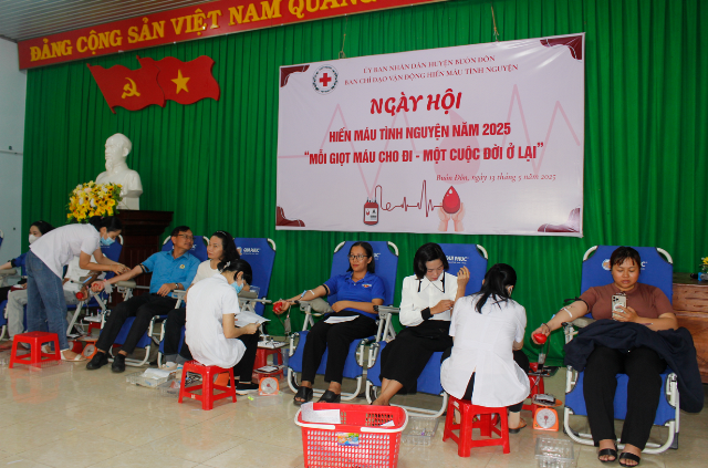 Huyện Buôn Đôn: Tổ chức Ngày hội hiến máu tình nguyện năm 2025