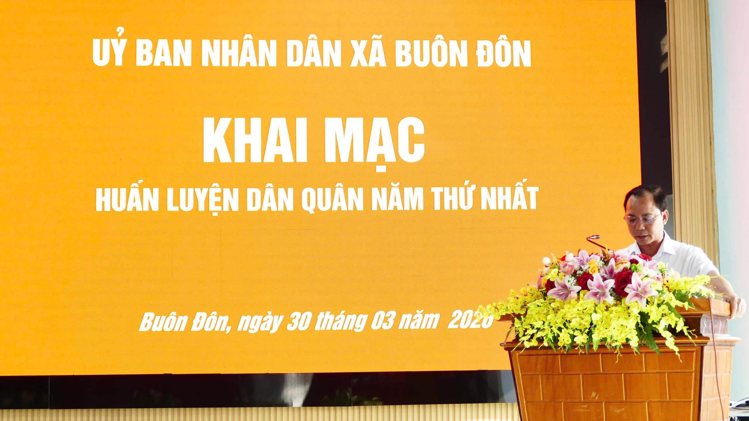 ỦY BAN NHÂN DÂN XÃ BUÔN ĐÔN TỔ CHỨC KHAI MẠC HUẨN LUYỆN DÂN QUÂN NĂM THỨ I -2026
